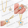 10Pcs 5 Style Brass Micro Pave Clear Cubic Zirconia Pendants KK-BBC0003-54-4