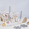 Gold Stamping Single Face Velvet Ribbon OCOR-WH0082-360B-4