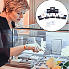 16Pcs 2 Colors Clear Window Plastic Loose Diamond Boxes OBOX-HY0001-01-6