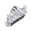 PVC Claw Hair Clips for Women Girls PHAR-I012-01B-2