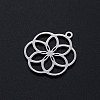 Non-Tarnish 304 Stainless Steel Filigree Charms A-STAS-T049-T671-1-2