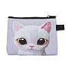 Cute Cat Polyester Zipper Wallets ANIM-PW0002-28A-2