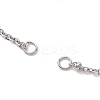 304 Stainless Steel Satellite Chain Bracelet Making AJEW-JB01277-02-2