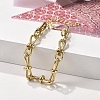 304 Stainless Steel Bowknot Link Chain Bracelets for Women BJEW-F488-13G-4