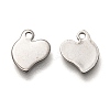 Non-Tarnish 304 Stainless Steel Charms STAS-H128-07P-2