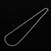 Tarnish Resistant 304 Stainless Steel Venetian Chain Necklaces STAS-S029-08-1