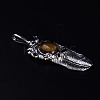 Natural Tiger Eye Big Pendants FIND-PW0015-26D-1