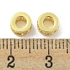 Brass Cubic Zirconia Spacer Beads KKB-L215-020G-2