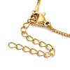 304 Stainless Steel Pave Natural Stone Pendant Necklaces for Women LS-NJEW-U009-03G-03-3