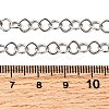 5MM 304 Stainless Steel Rhombus Link Chain Necklaces for Women Men NJEW-A054-02P-5
