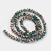 Electroplate Transparent Glass Beads Strands EGLA-A034-T2mm-N17-2