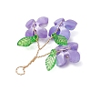 9Pcs 9 Colors Pearlized Glass Pearl Pendants PALLOY-JF03601-5