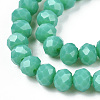 Opaque Solid Color Glass Beads Strands EGLA-A034-P1mm-D31-3