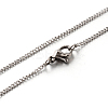 Tarnish Resistant 304 Stainless Steel Twisted Link Chain Necklaces STAS-M174-030P-1