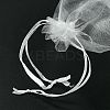 30Pcs 4 Styles Rectangle Organza Bags Jewellery Storage Pouches Wedding Favour Party Mesh Drawstring Gift OP-FS0001-01C-3