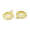 Brass Micro Pave Cubic Zirconia Pendants KK-E068-VB429-3