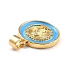 Brass Enamel Pendants KK-P209-02G-08-RS-3