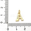 Brass Micro Pave Cubic Zirconia Charms KK-I382-03G-A-3