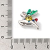Christmas Deer with Money Bag Rack Plating Alloy Enamel Pendants FIND-I039-024B-P-3