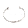 304 Stainless Steel Cuff Bangles for Women BJEW-K252-06P-3