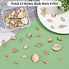 52Pcs 13 Style Alloy Pendants FIND-PH0005-51-7