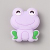 Frog Food Grade Eco-Friendly Silicone Focal Beads SIL-WH0006-29J-1