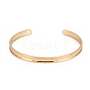 Long-Lasting Plated Brass Cuff Bangles X-BJEW-E370-04G-2