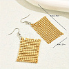 Fashionable Geometric Alloy Rectangle Dangle Earrings LS-HF4602-5
