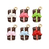 Alloy Enamel Pendants ENAM-A014-02G-1
