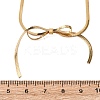 304 Stainless Steel Bowknot Pendant Necklaces for Women NJEW-K255-49G-5