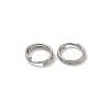 Tarnish Resistant 304 Stainless Steel Split Rings STAS-E010-7x0.6mm-2-1