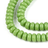 Opaque Solid Color Glass Beads Strands GLAA-ZX008-4mm-18B-3