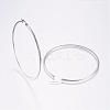 Tarnish Resistant 304 Stainless Steel Big Hoop Earrings EJEW-F105-14P-2