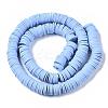 Flat Round Handmade Polymer Clay Beads CLAY-R067-10mm-32-2