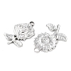10Pcs 304 Stainless Steel Pendants STAS-P432-09P-2
