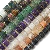 Natural White Moonstone & Multi-Moonstone & Tourmaline & Amethyst & Green Strawberry Quartz & Ocean Agate & Quartz & Iolite Beads Strands G-C270-I02-01-1