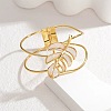 304 Stainless Steel Glass Hinged Bangles for Women BJEW-M082-06G-01-3