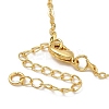 Brass Micro Pave Clear Cubic Zirconia Pendants Necklaces for Women LS-NJEW-B092-03G-5
