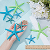 8Pcs 4 Styles Resin & Acrylic Artificial Starfish Ornaments OACR-WR0001-07-3