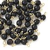 Dyed Natural Agate Faceted Round Connector Charms KK-C097-04G-04-1