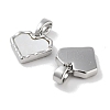 Brass Pave Natural Shell Heart Charms KK-C051-19P-2