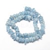 Natural Aquamarine Chip Beads Strands X-G-E271-96-3