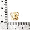 Brass Micro Pave Cubic Zirconia Butterfly Connector Charms KK-B152-23G-3