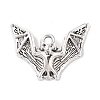 Tibetan Style Alloy Bat Pendants X-TIBEP-Q043-255-RS-1