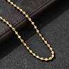 3MM 304 Stainless Steel Ball Chain Necklaces for Women NJEW-B134-09B-G-1