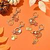 3Pcs Alloy Enamel Keychains KEYC-FS00042-01-8