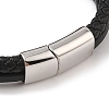 Braided Microfiber Leather Multi-strand Bracelets LS-BJEW-B096-07B-3