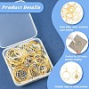 120Pcs 2 Styles 2 Colors Brass Linking Rings KK-YW0003-98-5