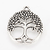 Tibetan Style Alloy Pendants TIBEP-Q064-35AS-NR-1