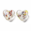 Handmade Lampwork Silver Foil Glass Beads FOIL-T005-01D-4